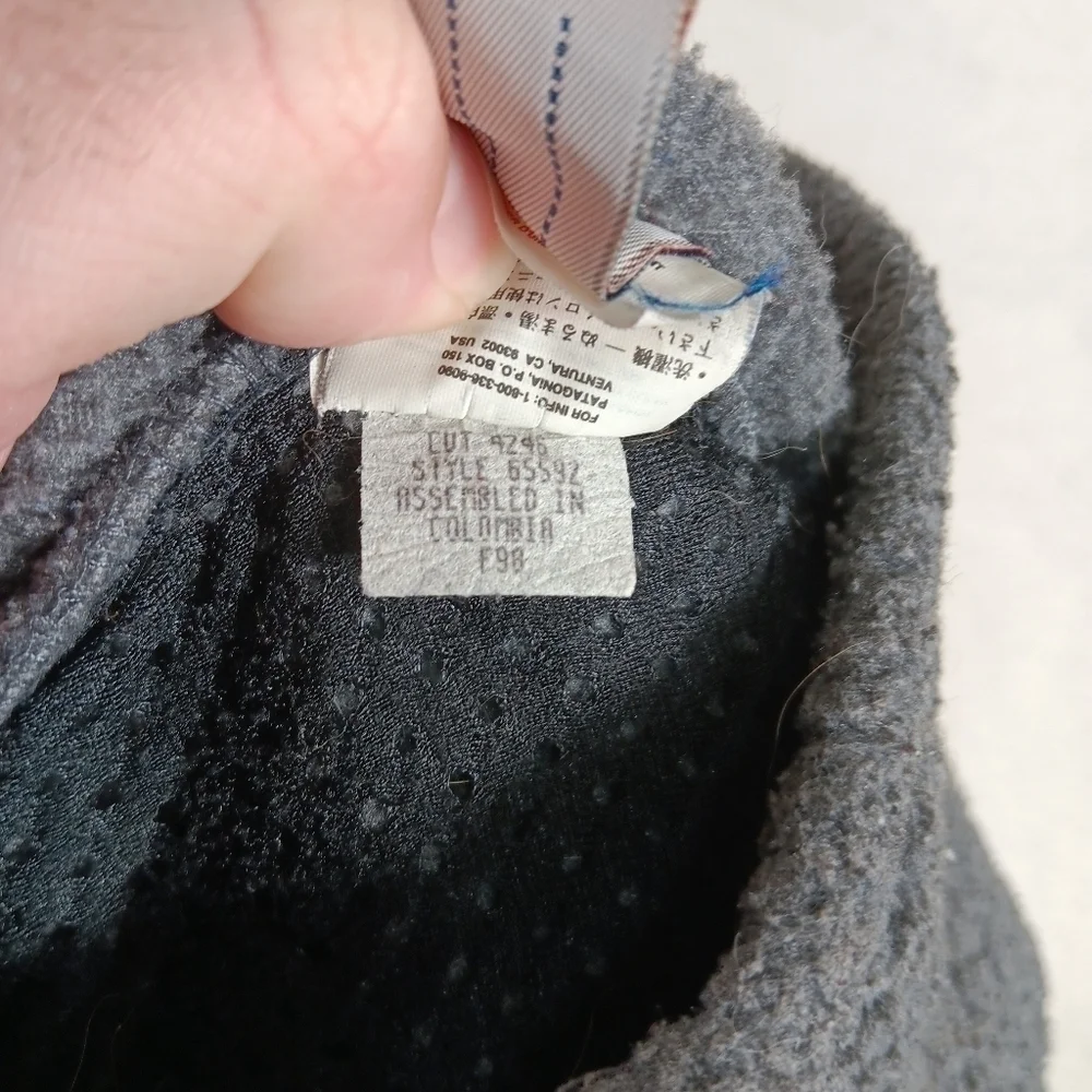 Vintage 90s Patagonia Vest Mens Small Gray Retro X Deep Pile Outdoor Gorpcore